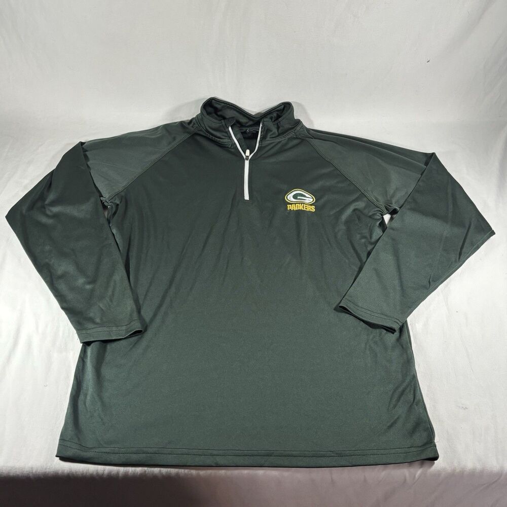 Green Bay Packers 1/4 Zip Pullover M Dunbrooke Green